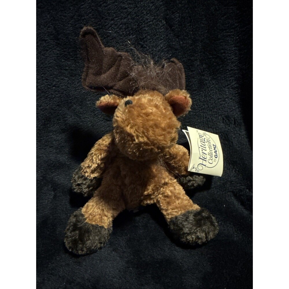 Vintage 90s Heritage Collection Ganz Moose Plush Stuffed 8" H5095 L'il Montana